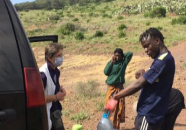 Cáritas Tánger con migrantes